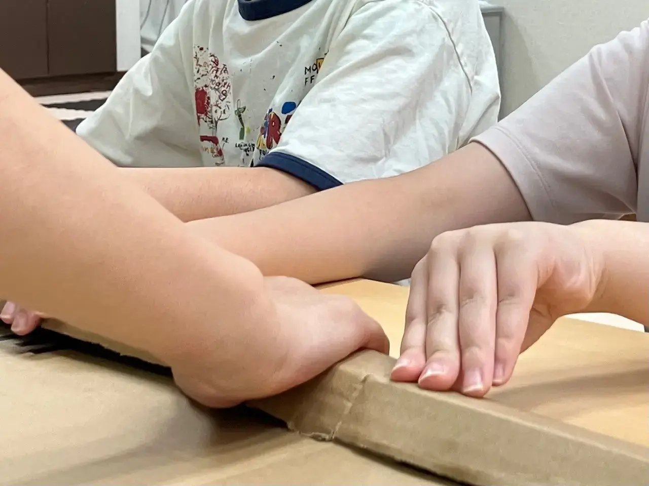 夏祭りで行うゲームを作るお子様①