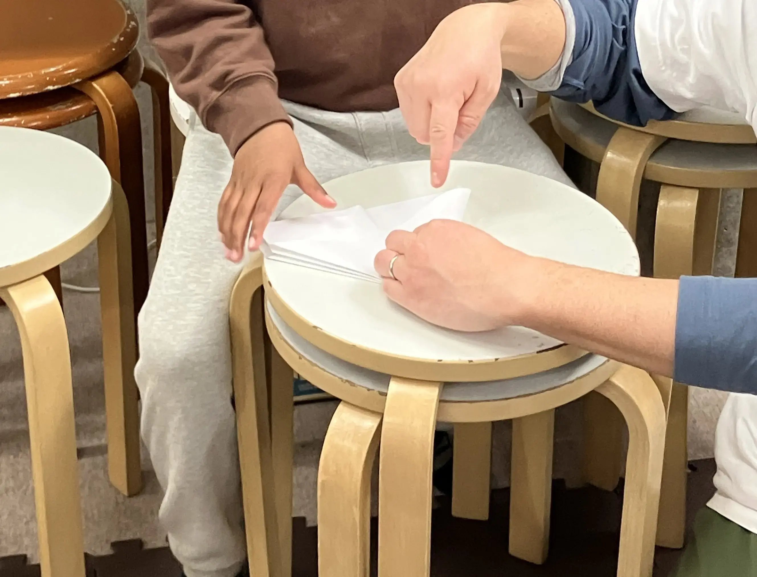 防災活動に取り組む子ども２