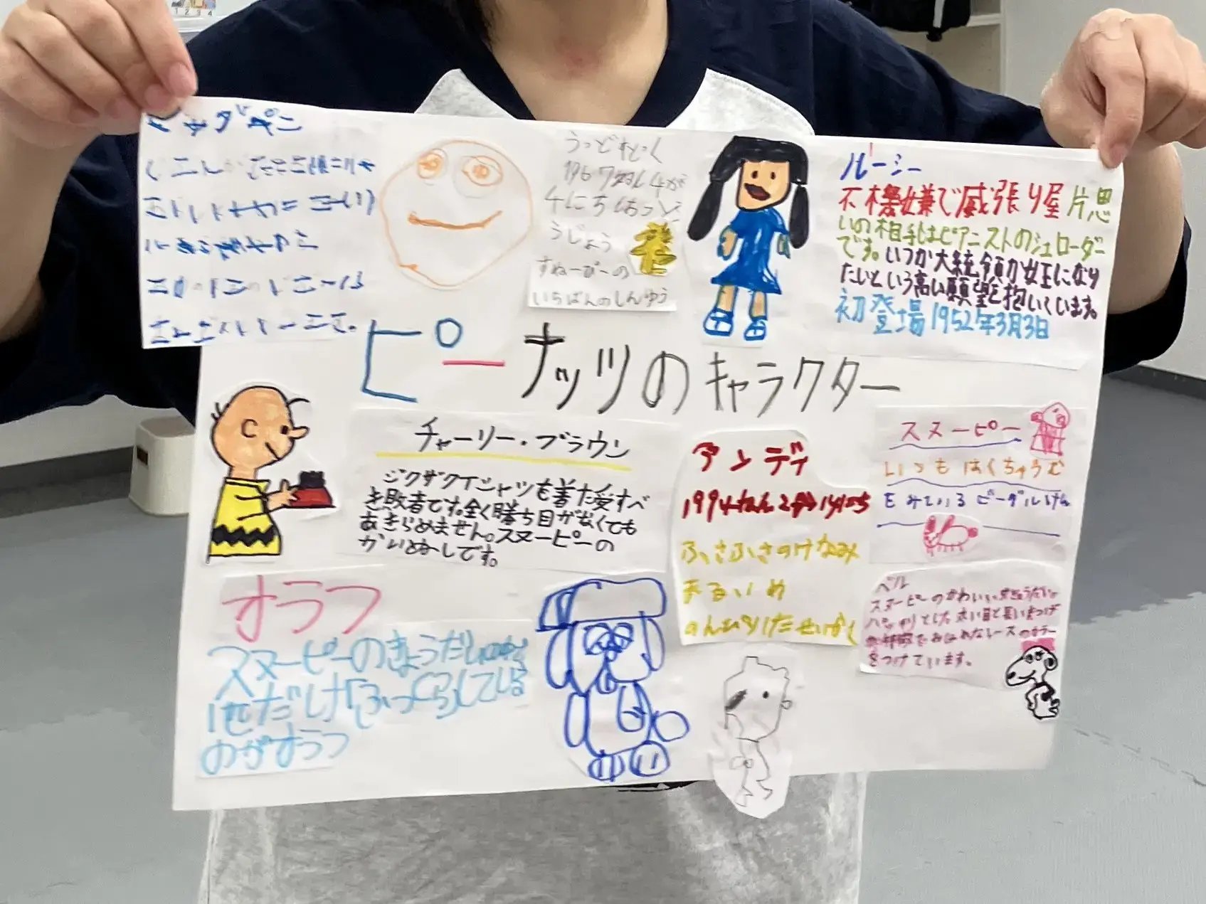 ピーナッツのキャラクター完成