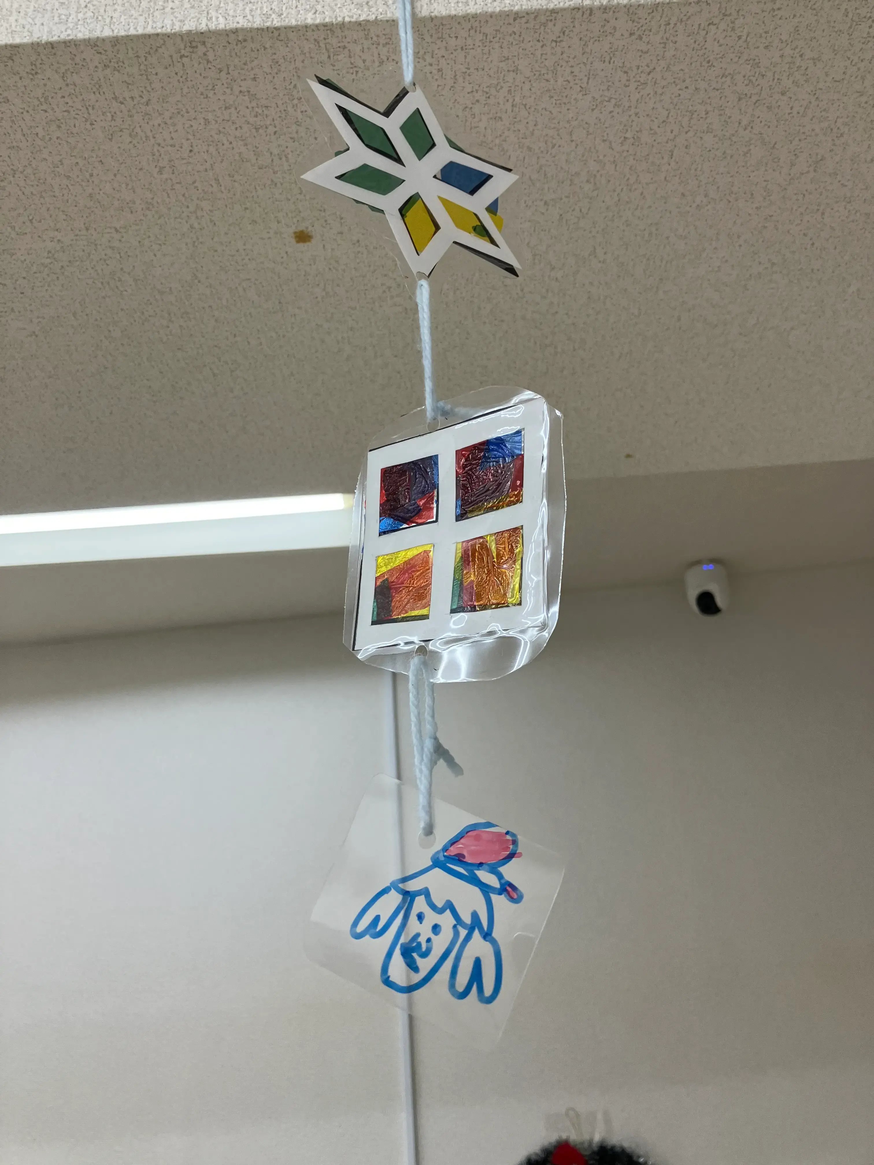 完成したステンドグラス風作品①