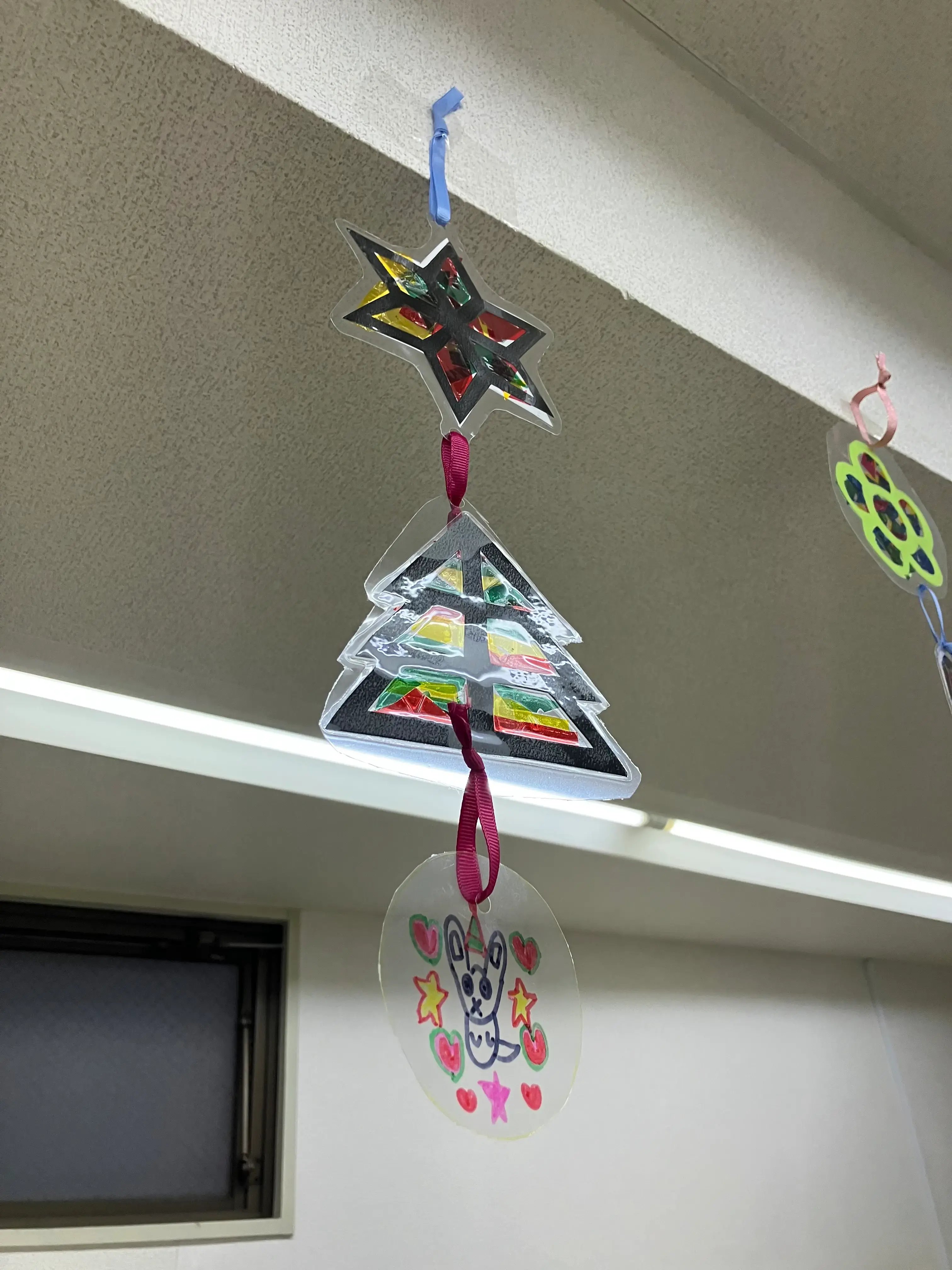 完成したステンドグラス風作品②