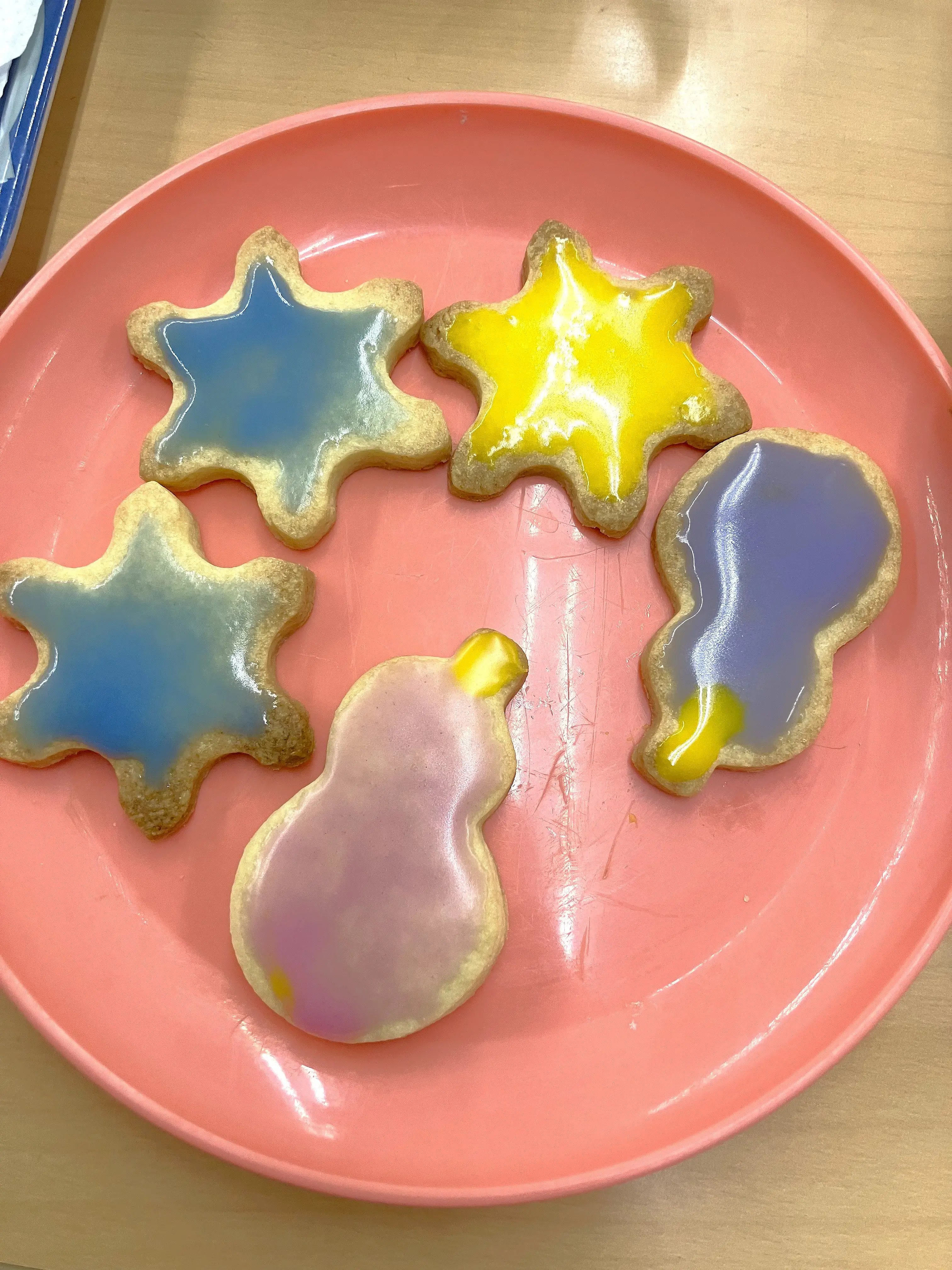 できあがったアイシングクッキー