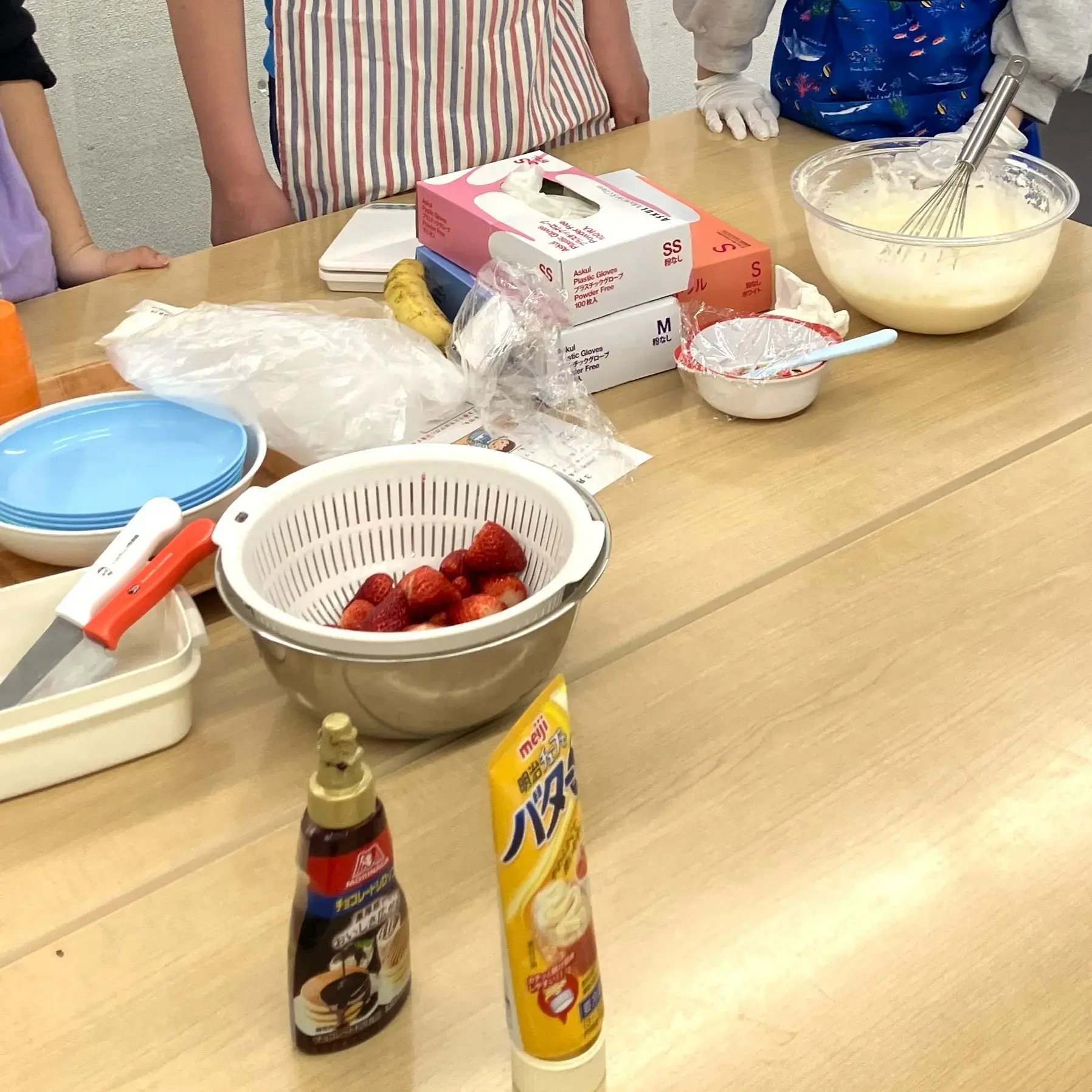 クレープづくりの様子