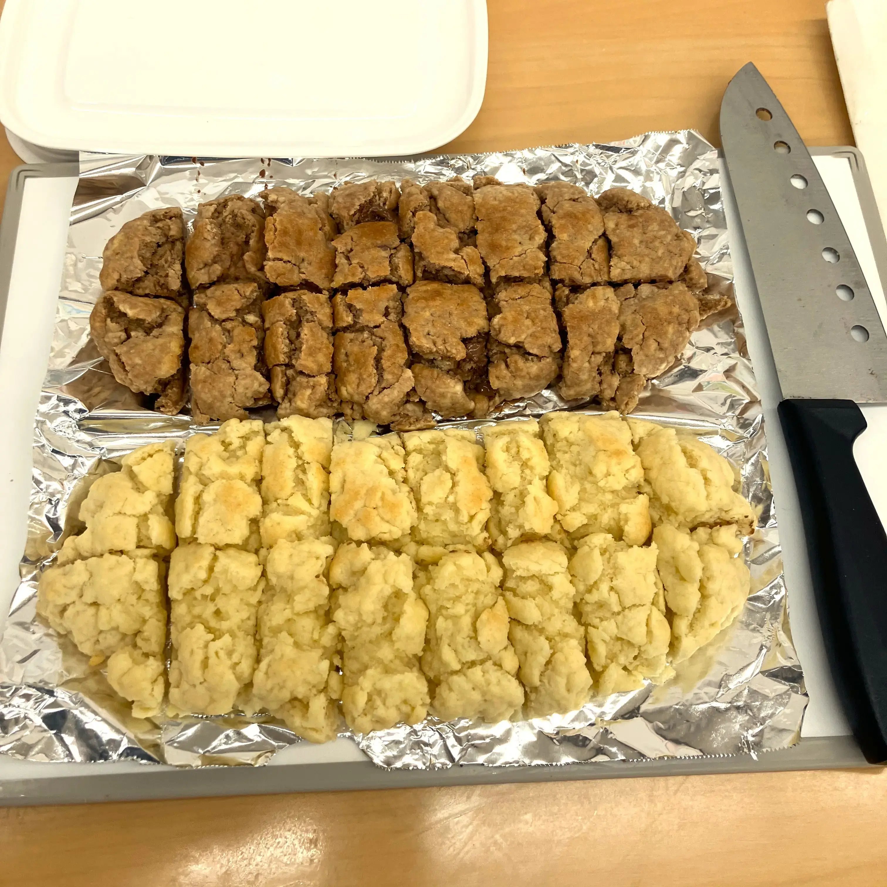 切り分けられたビスコッティ