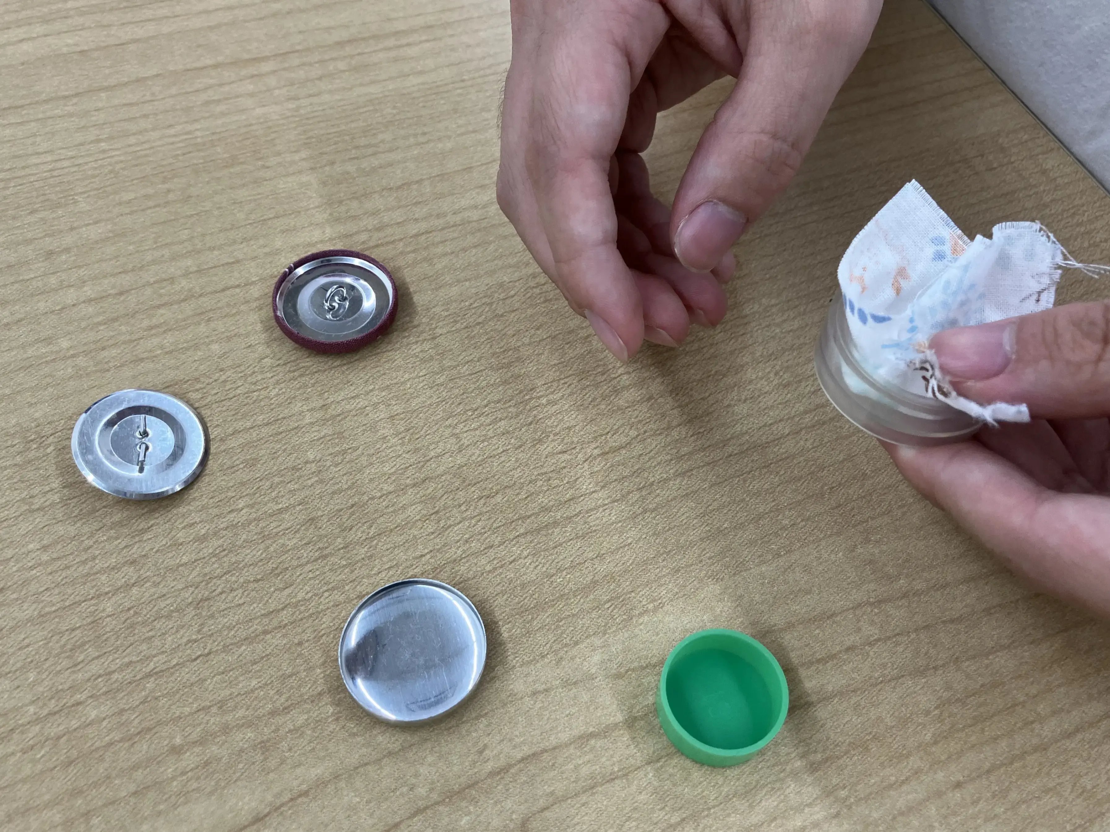 打ち具を使っている様子２
