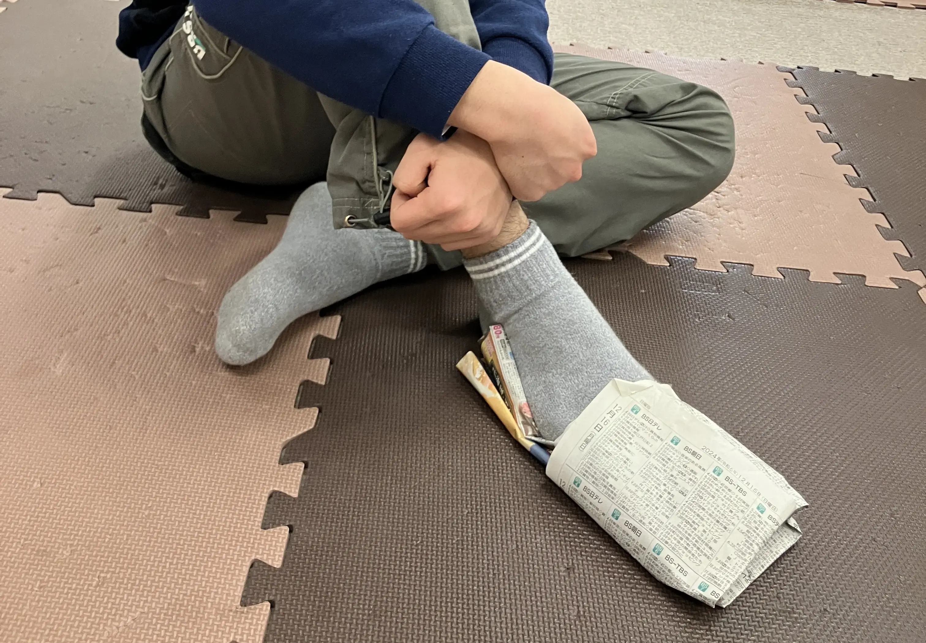 防災活動に取り組む子ども６