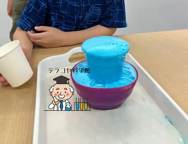 テラコヤ科学館の実験の様子